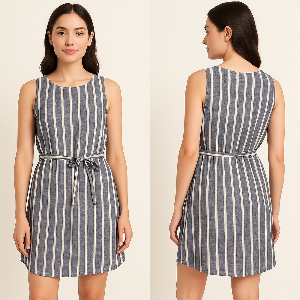 Old Navy Women’s Sleeveless Striped Dress – Size M - Picture 1 of 3